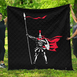 Spartan Warrior Print Quilt