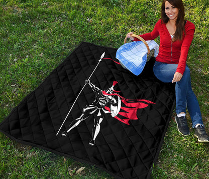 Spartan Warrior Print Quilt