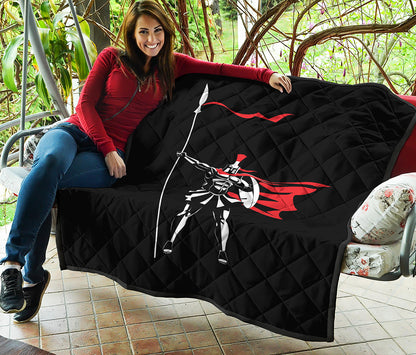 Spartan Warrior Print Quilt
