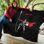 Spartan Warrior Print Quilt