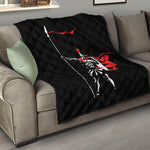 Spartan Warrior Print Quilt