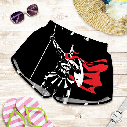 Spartan Warrior Print Women's Shorts