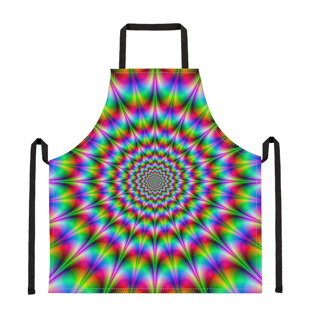 Spiky Psychedelic Optical Illusion Apron