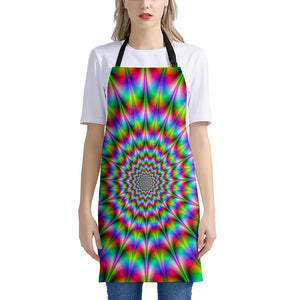 Spiky Psychedelic Optical Illusion Apron