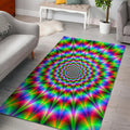Spiky Psychedelic Optical Illusion Floor Mat