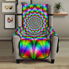 Spiky Psychedelic Optical Illusion Armchair Protector