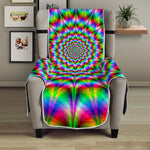 Spiky Psychedelic Optical Illusion Armchair Protector