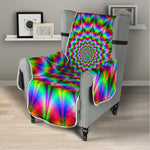 Spiky Psychedelic Optical Illusion Armchair Protector