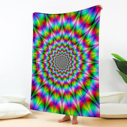 Spiky Psychedelic Optical Illusion Blanket