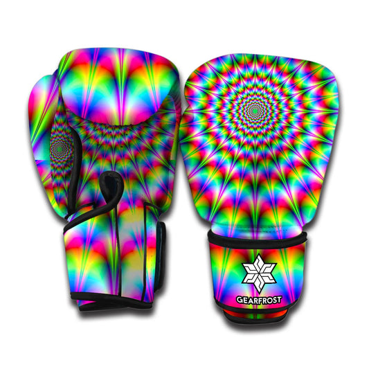Spiky Psychedelic Optical Illusion Boxing Gloves