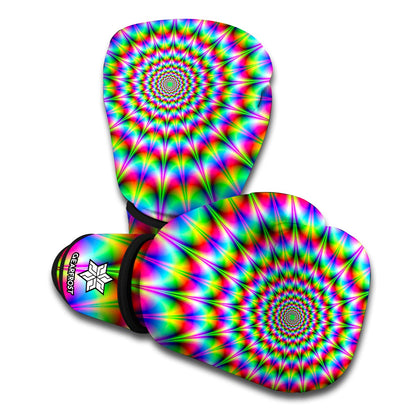 Spiky Psychedelic Optical Illusion Boxing Gloves