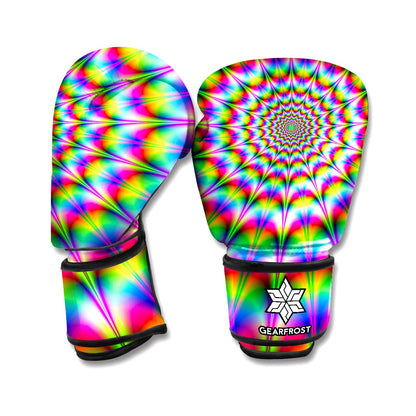 Spiky Psychedelic Optical Illusion Boxing Gloves