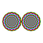 Spiky Psychedelic Optical Illusion Car Coasters
