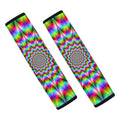 Spiky Psychedelic Optical Illusion Car Seat Belt Covers