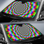 Spiky Psychedelic Optical Illusion Car Sun Shade GearFrost