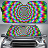 Spiky Psychedelic Optical Illusion Car Sun Shade GearFrost