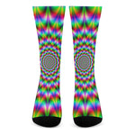 Spiky Psychedelic Optical Illusion Crew Socks