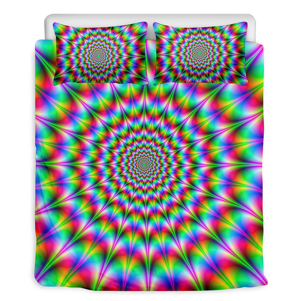 Spiky Psychedelic Optical Illusion Duvet Cover Bedding Set