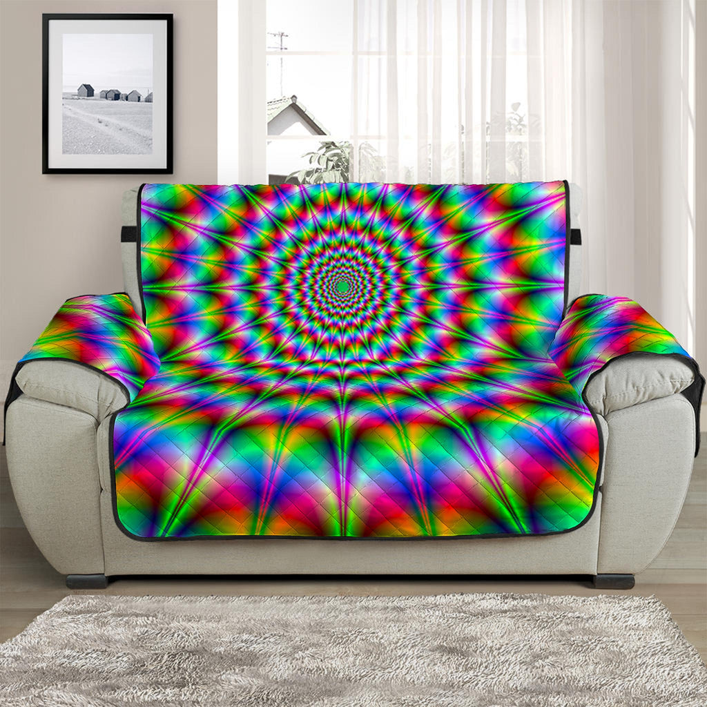 Spiky Psychedelic Optical Illusion Half Sofa Protector