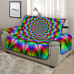 Spiky Psychedelic Optical Illusion Half Sofa Protector