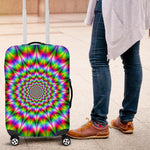 Spiky Psychedelic Optical Illusion Luggage Cover GearFrost
