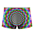 Spiky Psychedelic Optical Illusion Men's Boxer Briefs
