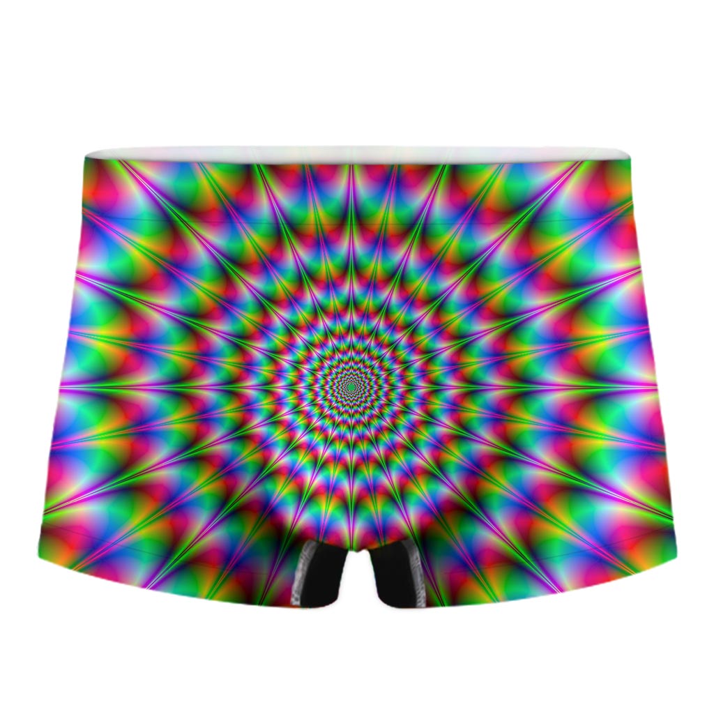 Spiky Psychedelic Optical Illusion Men's Boxer Briefs