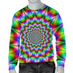 Spiky Psychedelic Optical Illusion Men's Crewneck Sweatshirt GearFrost