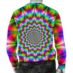 Spiky Psychedelic Optical Illusion Men's Crewneck Sweatshirt GearFrost