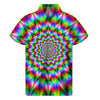 Spiky Psychedelic Optical Illusion Men's Short Sleeve Shirt