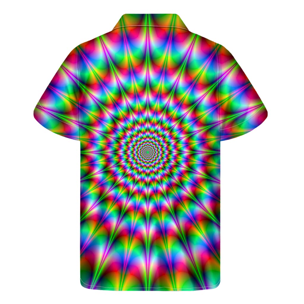 Spiky Psychedelic Optical Illusion Men's Short Sleeve Shirt