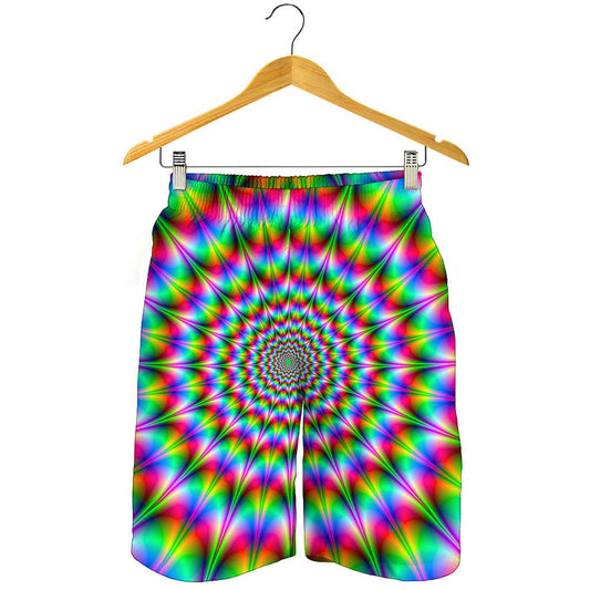 Spiky Psychedelic Optical Illusion Men's Shorts