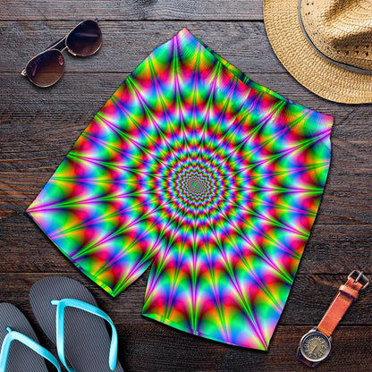 Spiky Psychedelic Optical Illusion Men's Shorts