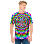 Spiky Psychedelic Optical Illusion Men's T-Shirt