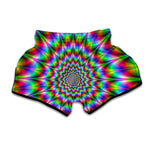 Spiky Psychedelic Optical Illusion Muay Thai Boxing Shorts