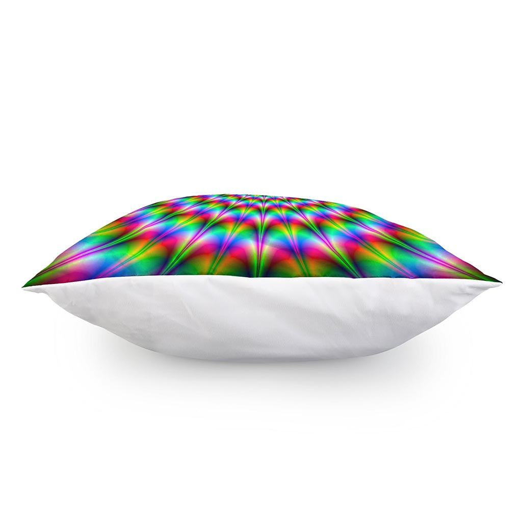 Spiky Psychedelic Optical Illusion Pillow Cover