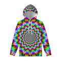 Spiky Psychedelic Optical Illusion Pullover Hoodie