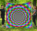Spiky Psychedelic Optical Illusion Quilt