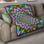 Spiky Psychedelic Optical Illusion Quilt