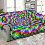 Spiky Psychedelic Optical Illusion Sofa Protector