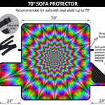 Spiky Psychedelic Optical Illusion Sofa Protector