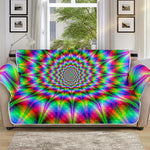 Spiky Psychedelic Optical Illusion Sofa Protector