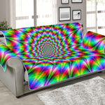 Spiky Psychedelic Optical Illusion Sofa Protector