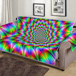 Spiky Psychedelic Optical Illusion Sofa Protector