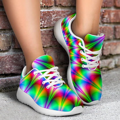 Spiky Psychedelic Optical Illusion Sport Shoes GearFrost