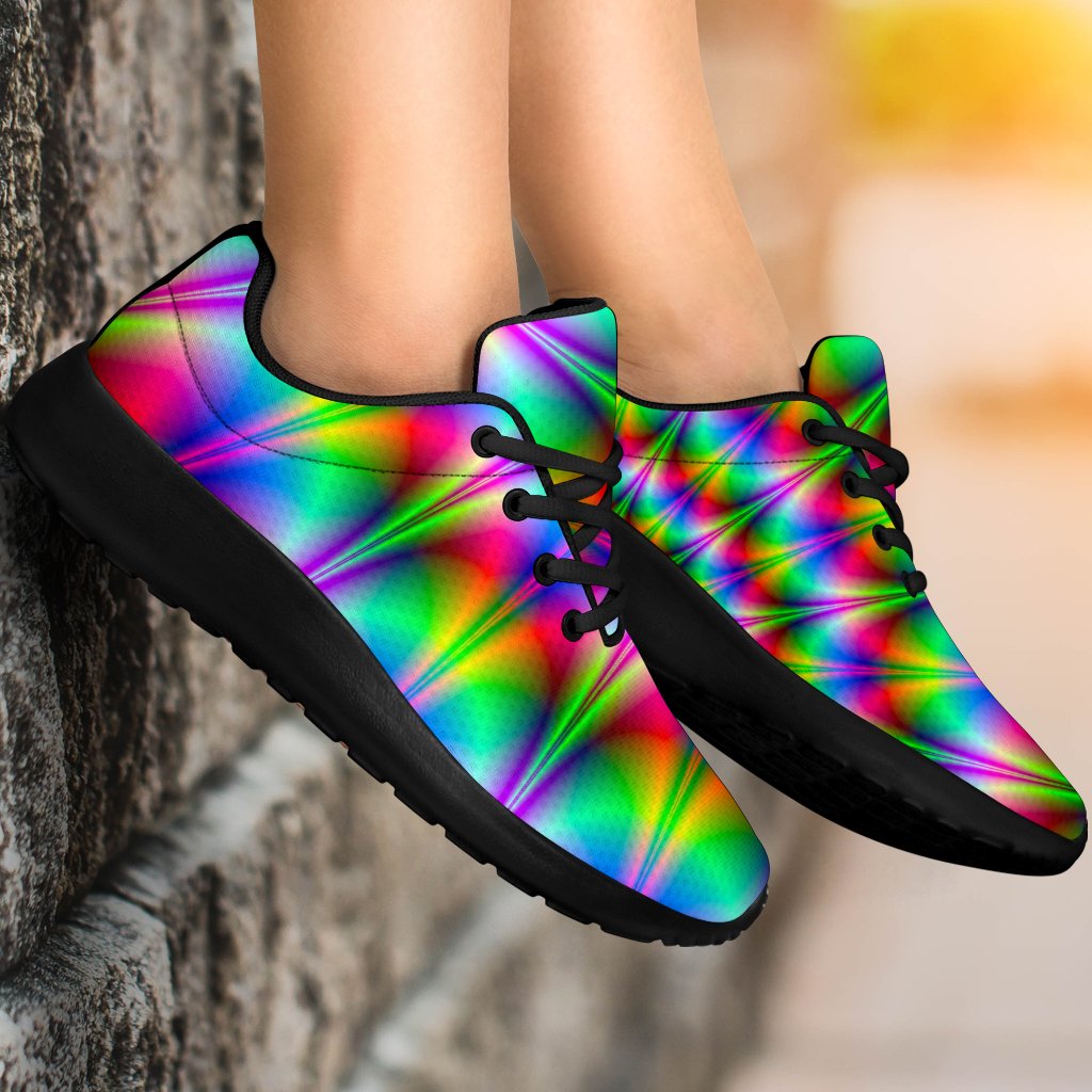 Spiky Psychedelic Optical Illusion Sport Shoes GearFrost
