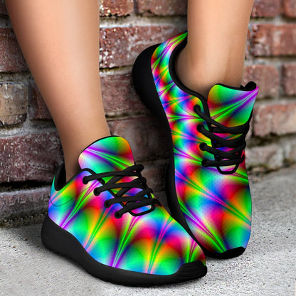 Spiky Psychedelic Optical Illusion Sport Shoes GearFrost