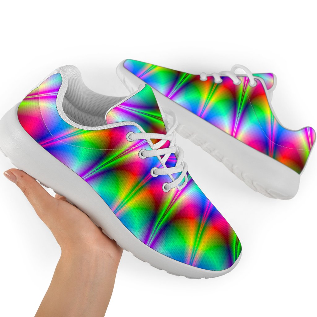 Spiky Psychedelic Optical Illusion Sport Shoes GearFrost