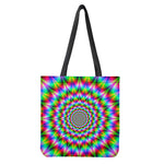 Spiky Psychedelic Optical Illusion Tote Bag