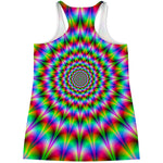 Spiky Psychedelic Optical Illusion Women's Racerback Tank Top